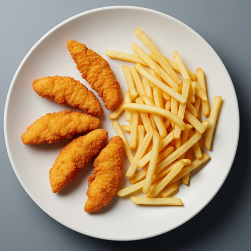 4pcs Chicken Strips With Chips 