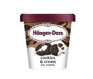 Haagen Dazs Cookies & Cream Ice Cream 