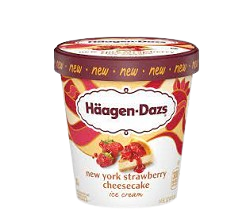 Haagen Dazs Strawberry & Cheesecake Ice Cream 